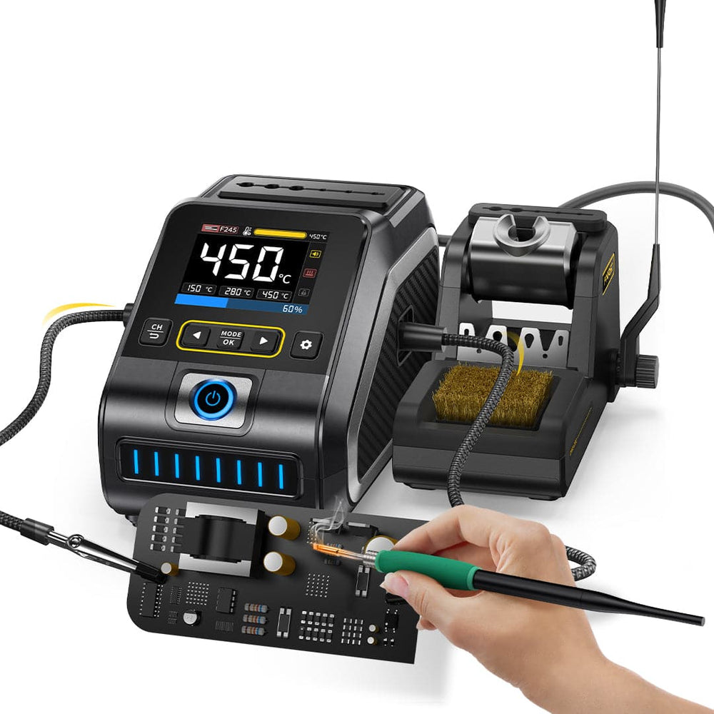 FNIRSI DWS 200 Smart loddekolbe med 6 spidser - LifafaDenmark Aps