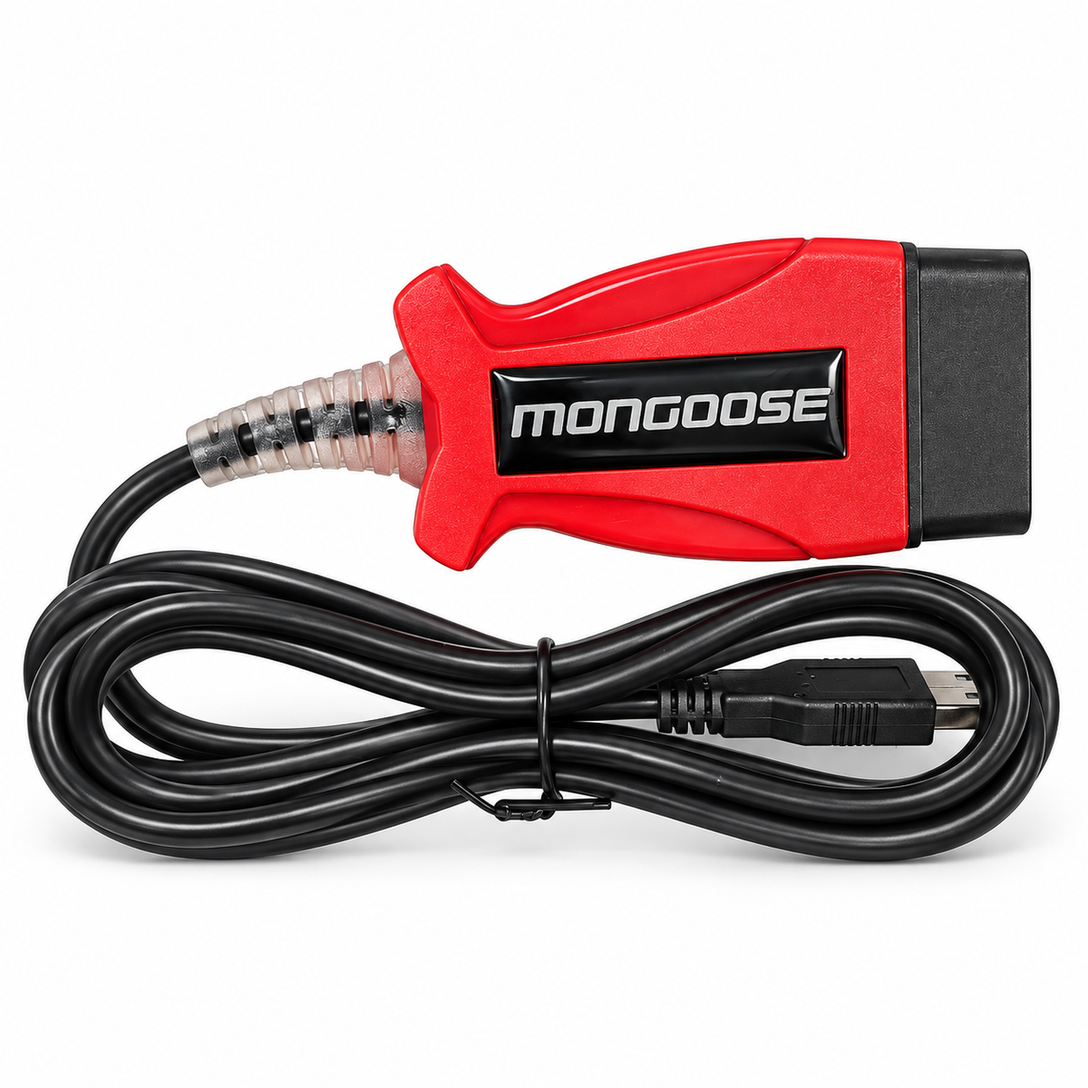 Mongoose JLR 3‑i‑1 J2534 OBD2 diagnosekabel til Jaguar, Land Rover, Toyota, Lexus og Volvo