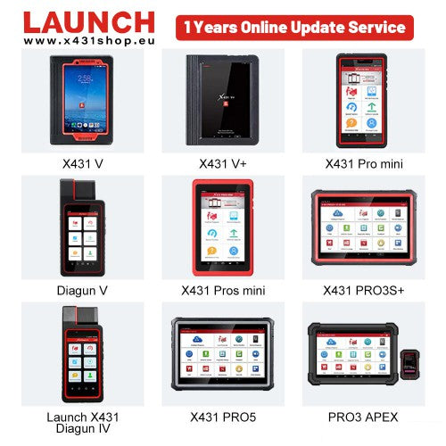 1 års Software Update Service til Launch X431 X431 V, X431 V+, Pro mini, Pros mini, PRO3S+ - LifafaDenmark Aps