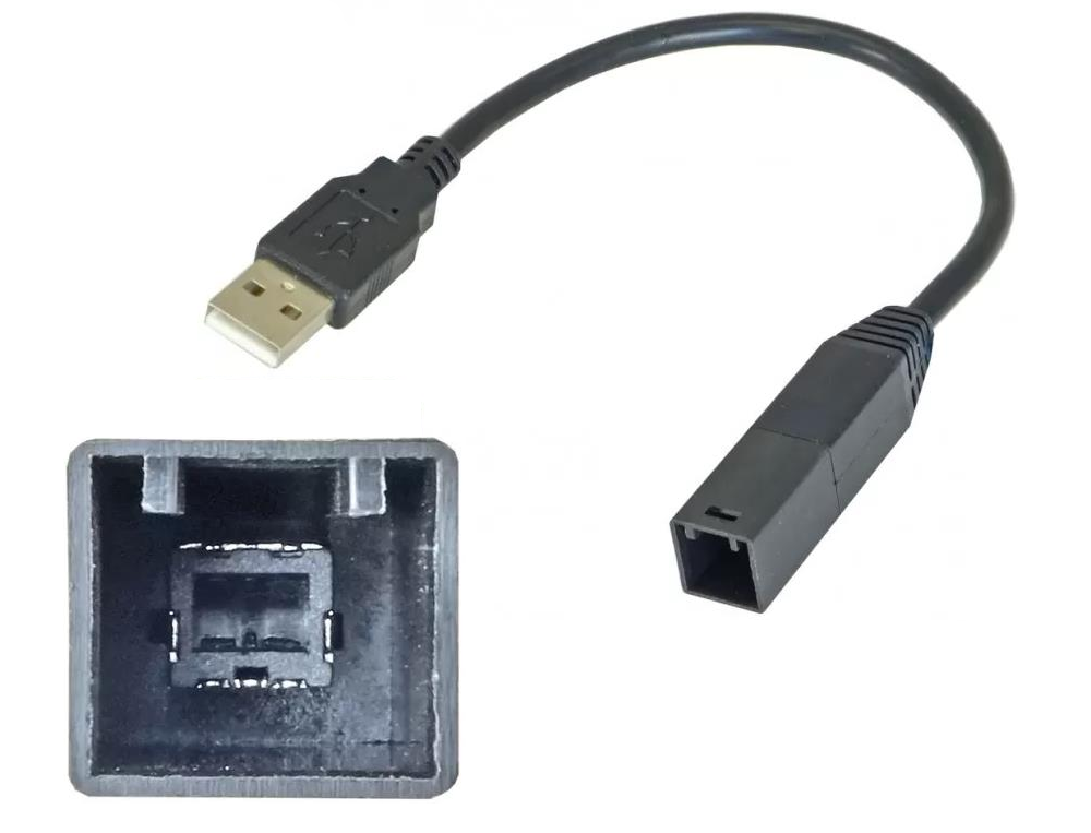 USB fastholdelses kabel til Toyota Rav4 Yaris HiLux Prius OE fabriks adapter stik - LifafaDenmark Aps
