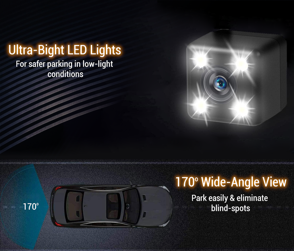 Bak kamera til Honda HRV Jazz Mk1 Mk2 Mk3 Shuttle Stream nummerplade lys - LifafaDenmark Aps