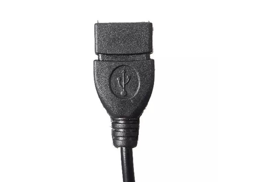 3,5 mm han lyd AUX stik til USB 2.0 type A hun OTG konverter adapter kabel - LifafaDenmark Aps