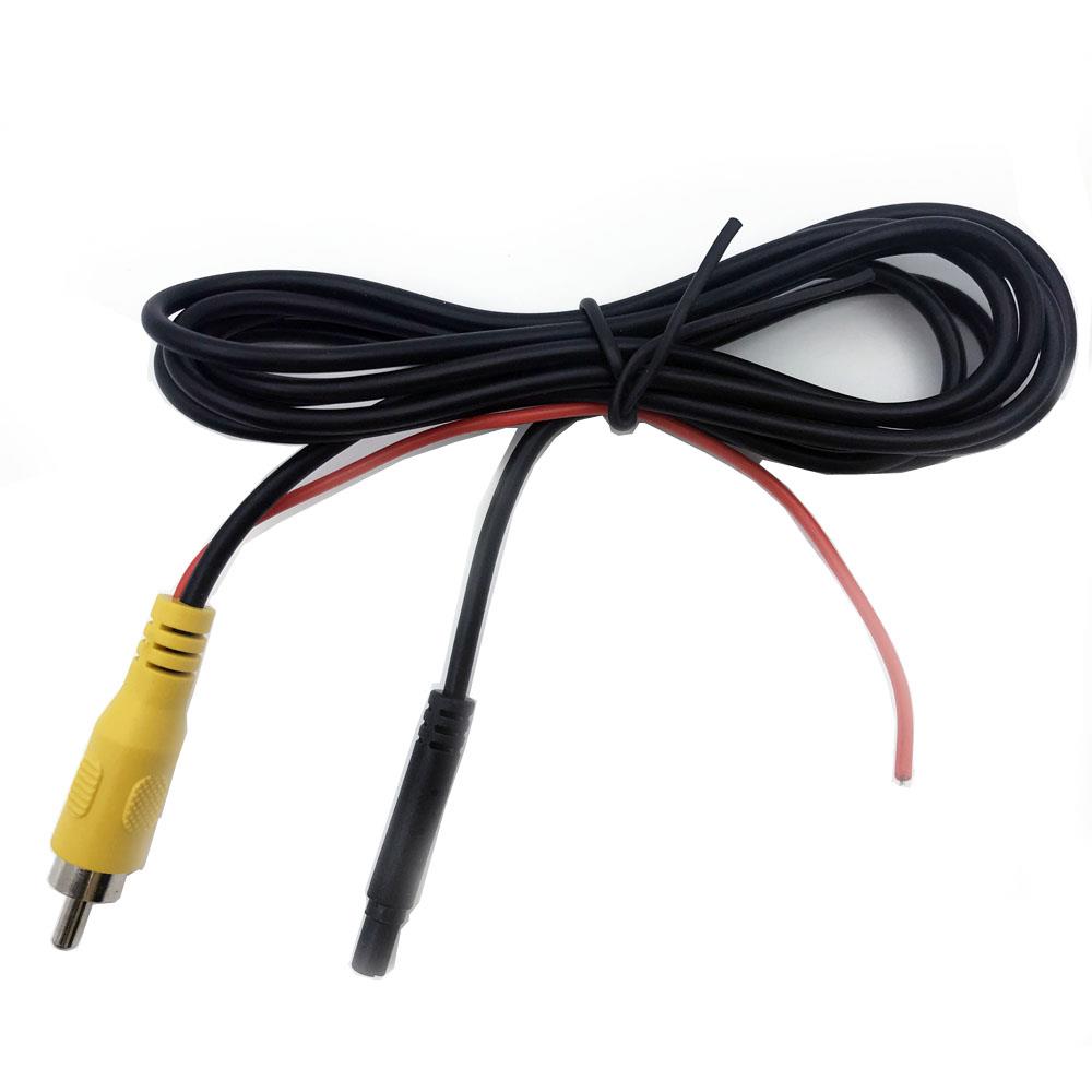 4 bens til RCA han kabel til kamera forlænger grænseflade til udløser til bakkamera med backup Phono