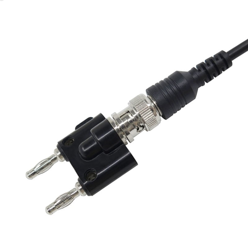 BNC hun til dobbelt 4 mm banan han stik bindende koaksial adapter stik - LifafaDenmark Aps