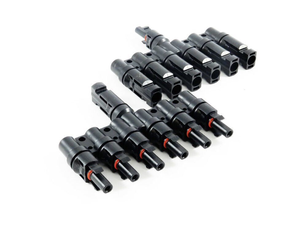 1 Par T gren 6 til 1 stik Solpanel Parallel Adapter Kabel MMF FFM stik - LifafaDenmark Aps