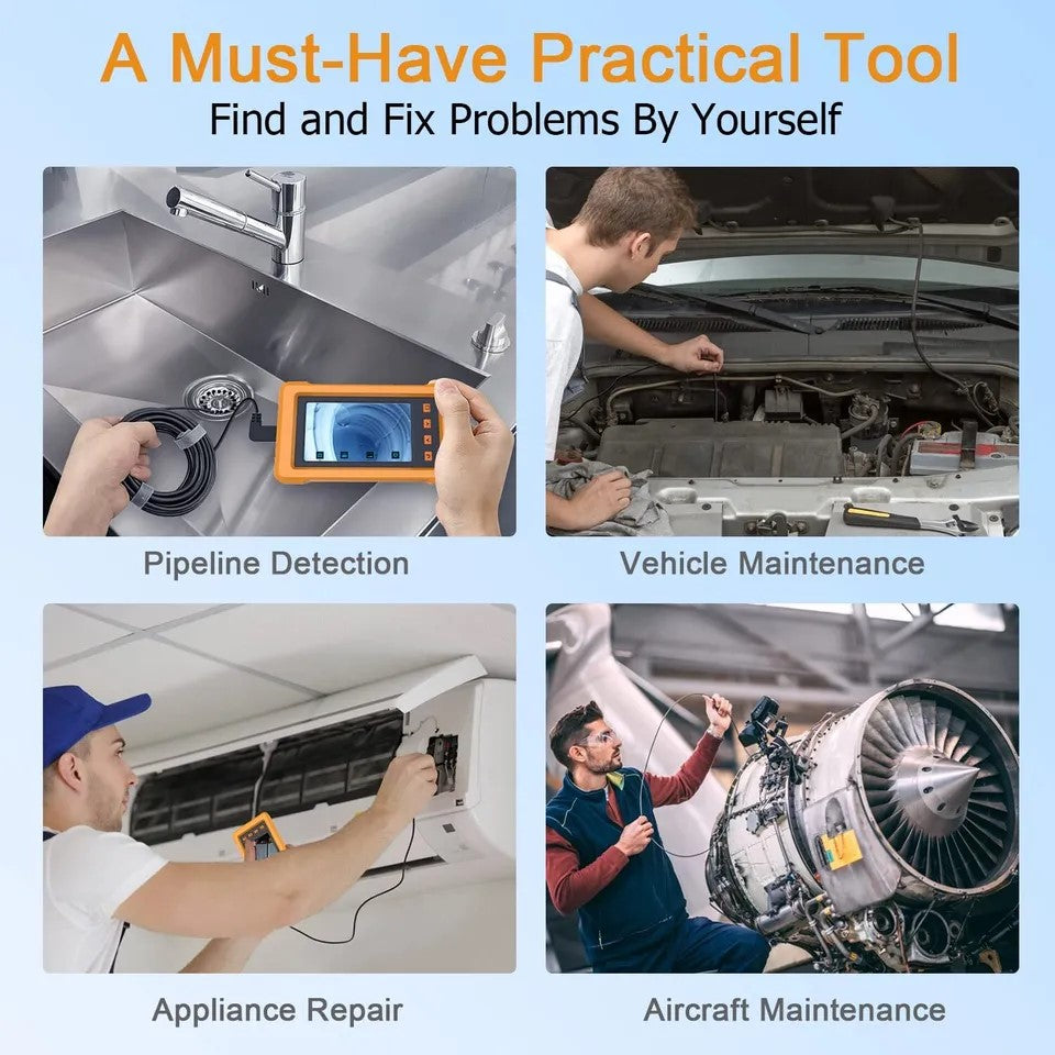 Industrielle endoskoper 5,5 mm diameter 1080P HD inspektions kamera - LifafaDenmark Aps