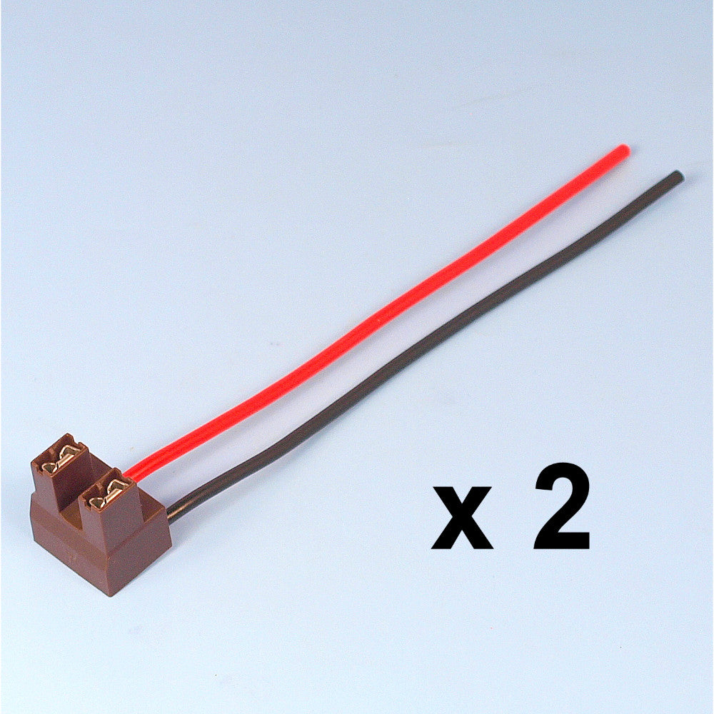 2 x H7 2 Pin Forlygte Udskiftning Reparation Pære Holder Connector Stik Ledningsfatning - LifafaDenmark Aps