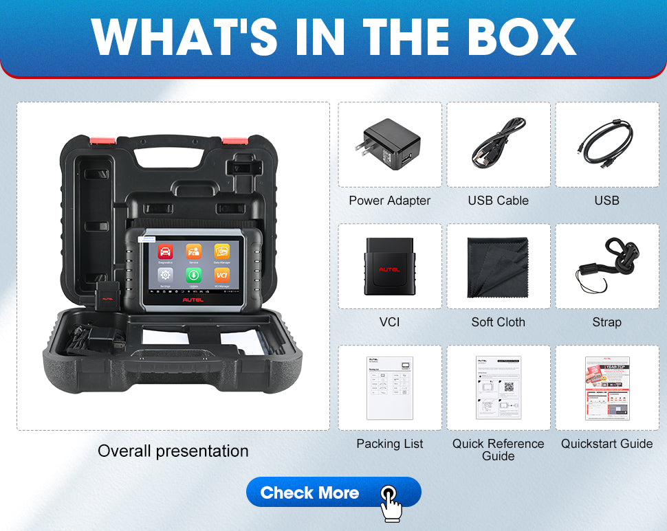 Autel MaxiCOM MK808K-BT Scanner - LifafaDenmark Aps