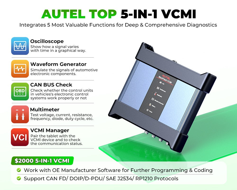 Autel MaxiSYS Ultra EV scanner med EVDiag-kit, højspændings system og batteri pakke analyse, 5-i-1 VCMI, ECU-programmering - LifafaDenmark Aps