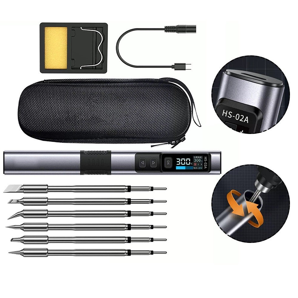 Elektrisk loddekolbe konstant temperatur PD 100W sæt - LifafaDenmark Aps