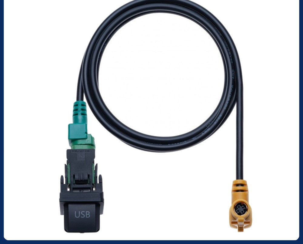 USB Port For VW Golf V Mk5 Mk6 Factory Fit Socket 5KD035726A 4 Pin RNS510 RNS310 - LifafaDenmark Aps