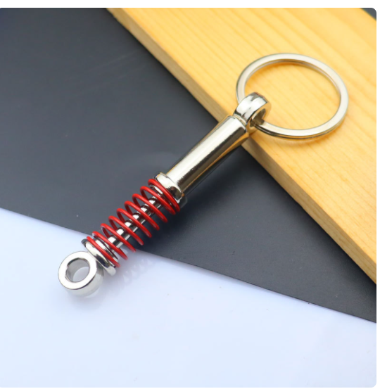 Bil metal nøgleringe - Turbo Gear Nav Bremseskive Støddæmper Pendant Nøglering No.10 - LifafaDenmark Aps