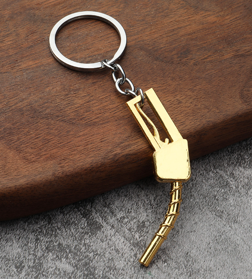 Bil metal nøgleringe - Turbo Gear Nav Bremseskive Støddæmper Pendant Nøglering No.8 - LifafaDenmark Aps