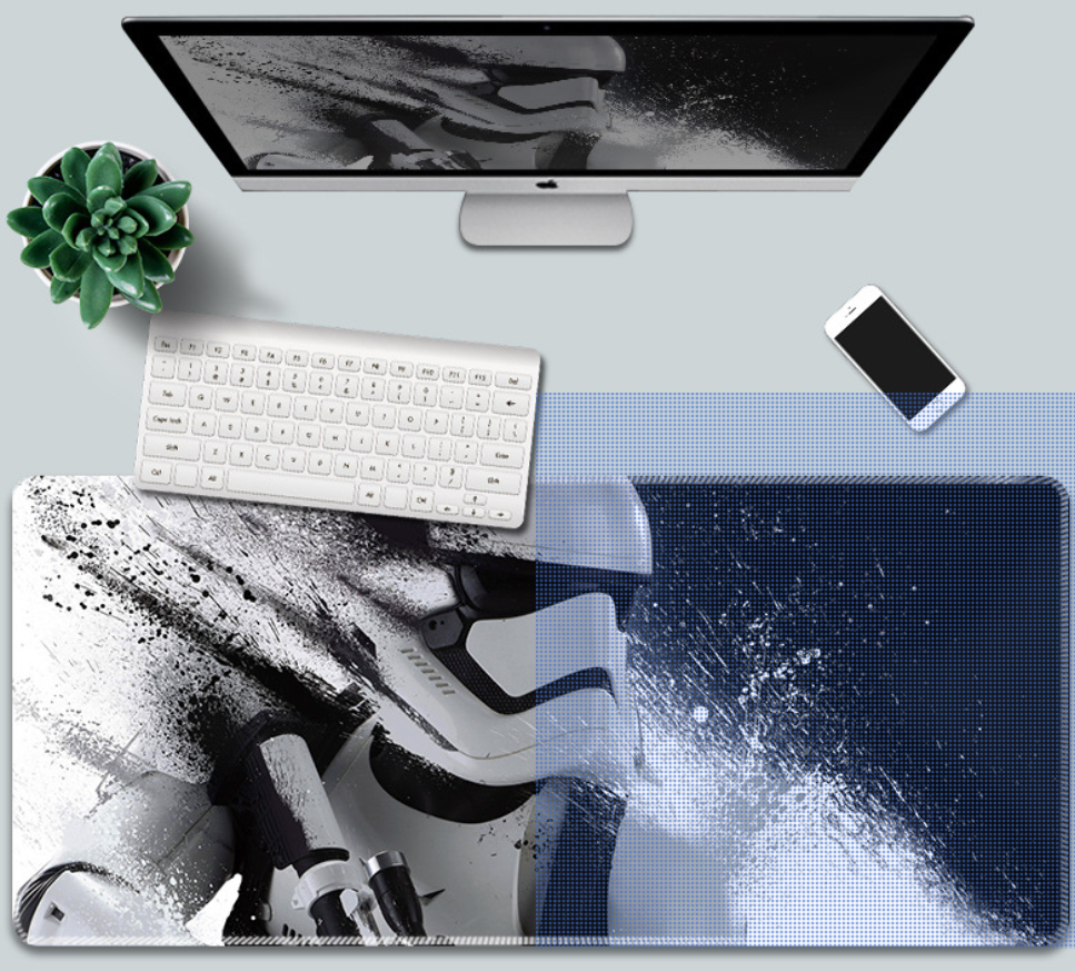 90x40cm Gaming musemåtte, ekstra stor skridsikker # 001 - LifafaDenmark Aps