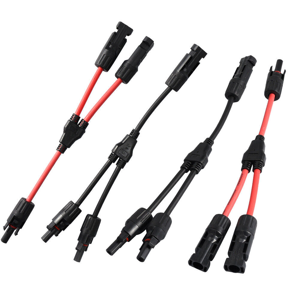 Sol panel Y-gren kabel stik Splitter forbindelse Adapter Kabel 1 til 2 gren stik - LifafaDenmark Aps