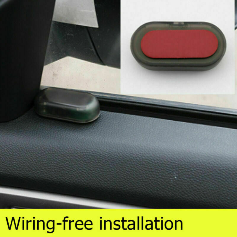 Bil, varevogn, campingvogn - RØD Fake sikkerhed - Solar Powered Dummy Alarm - LifafaDenmark Aps