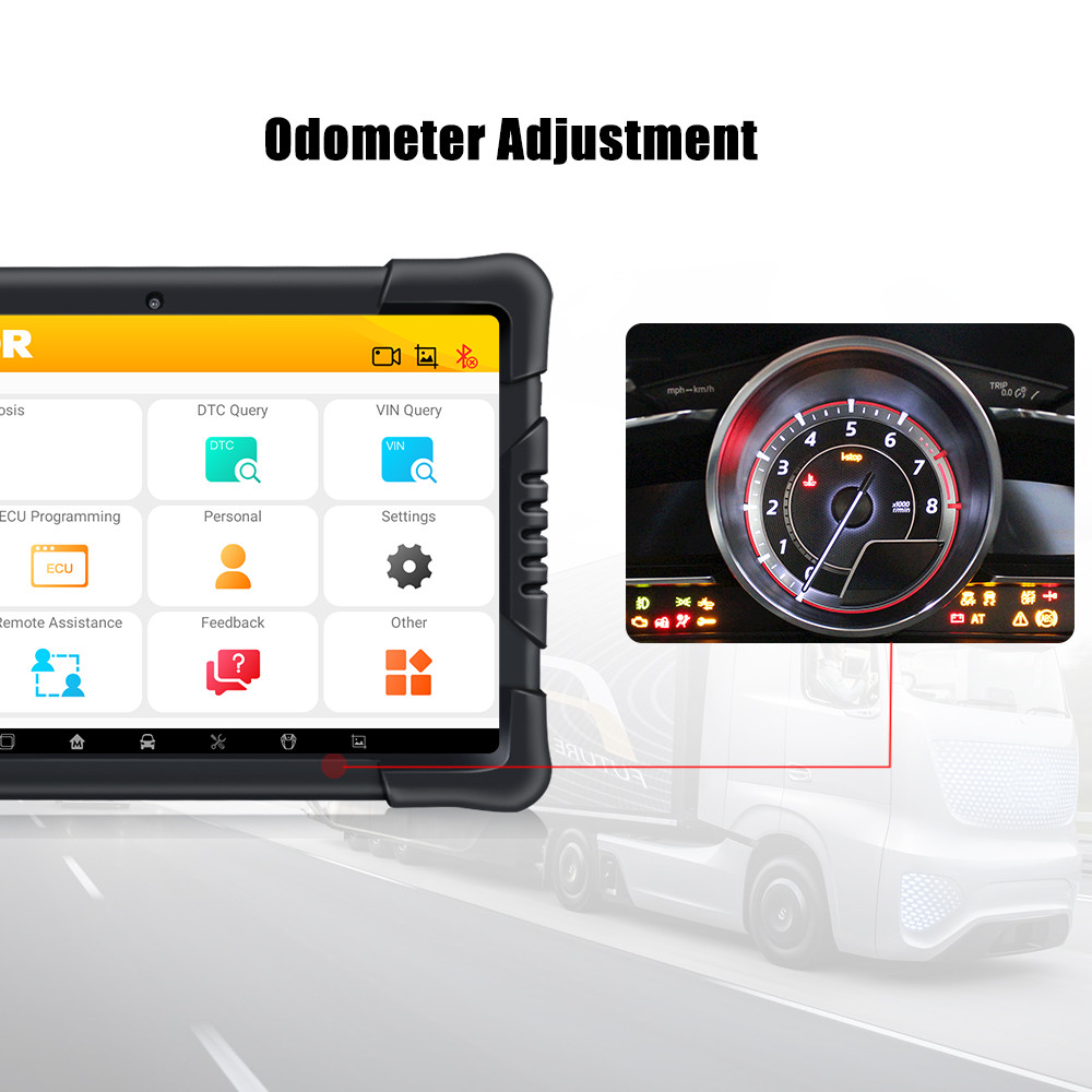 ND566 Bluetooth Tablet Heavy Duty Truck OBD2 Scanner Fuldt System Diagnose Værktøj