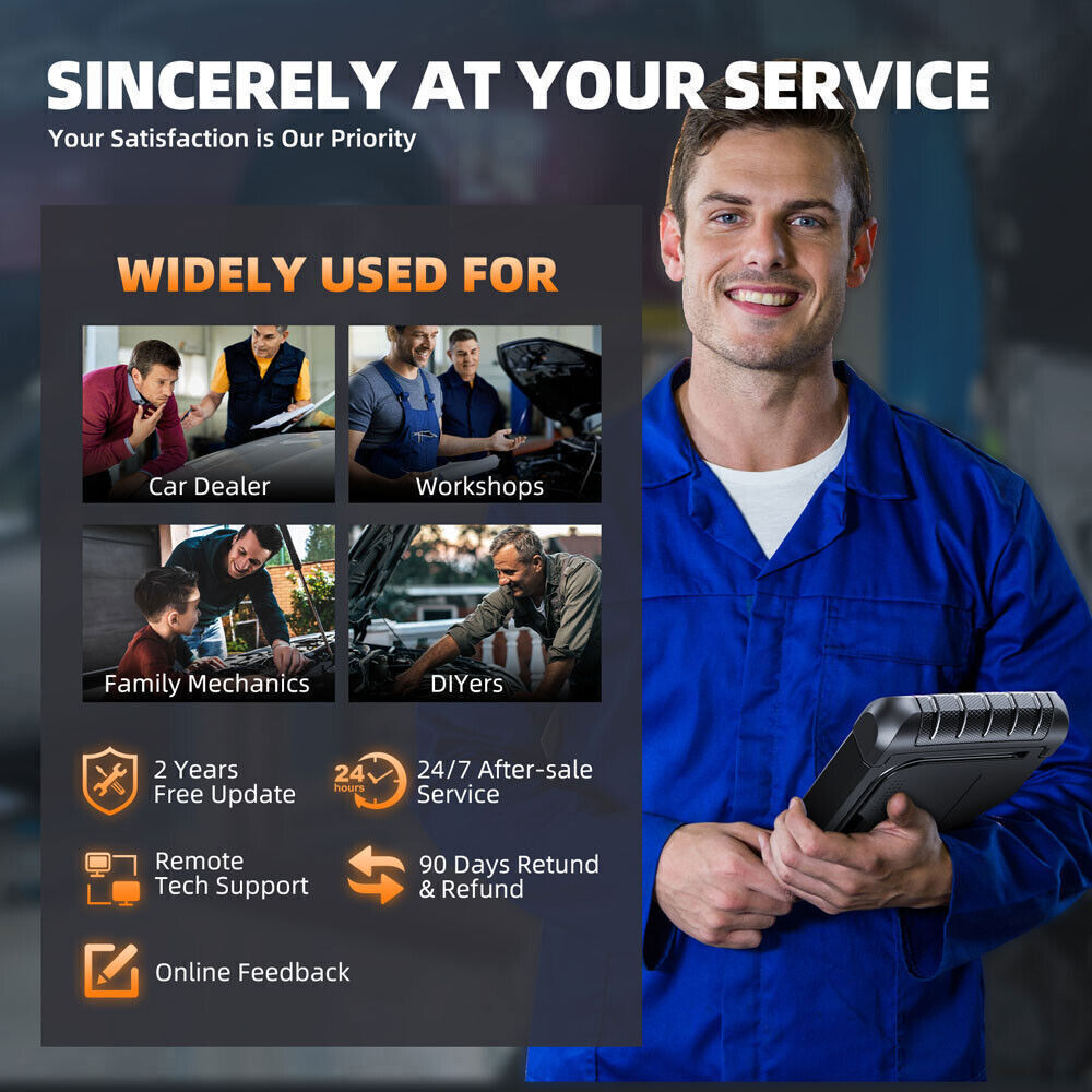 Foxwell NT1009 OBD-scanning fuld Bi-directional ECU-kodning OBD2 diagnostisk scanner - LifafaDenmark Aps