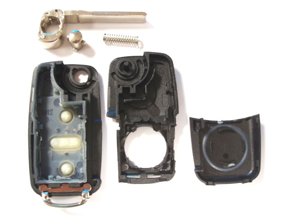 RFC 2-knaps flip nøgle case til VW Volkswagen Transporter T6 fjernbetjening 2010 - 2018 - LifafaDenmark Aps