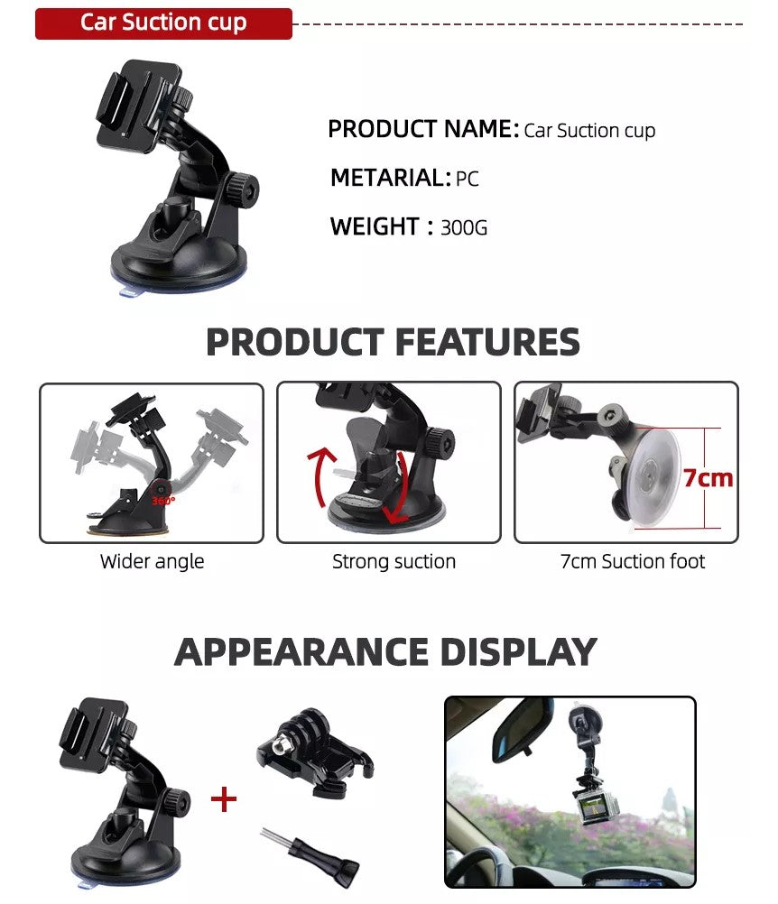 50 i 1 action og sport Gopro kameratilbehør Combo Kit originalt 50-i-1 til gopro Hero 10 9 8 go pro tilbehørssæt - LifafaDenmark Aps
