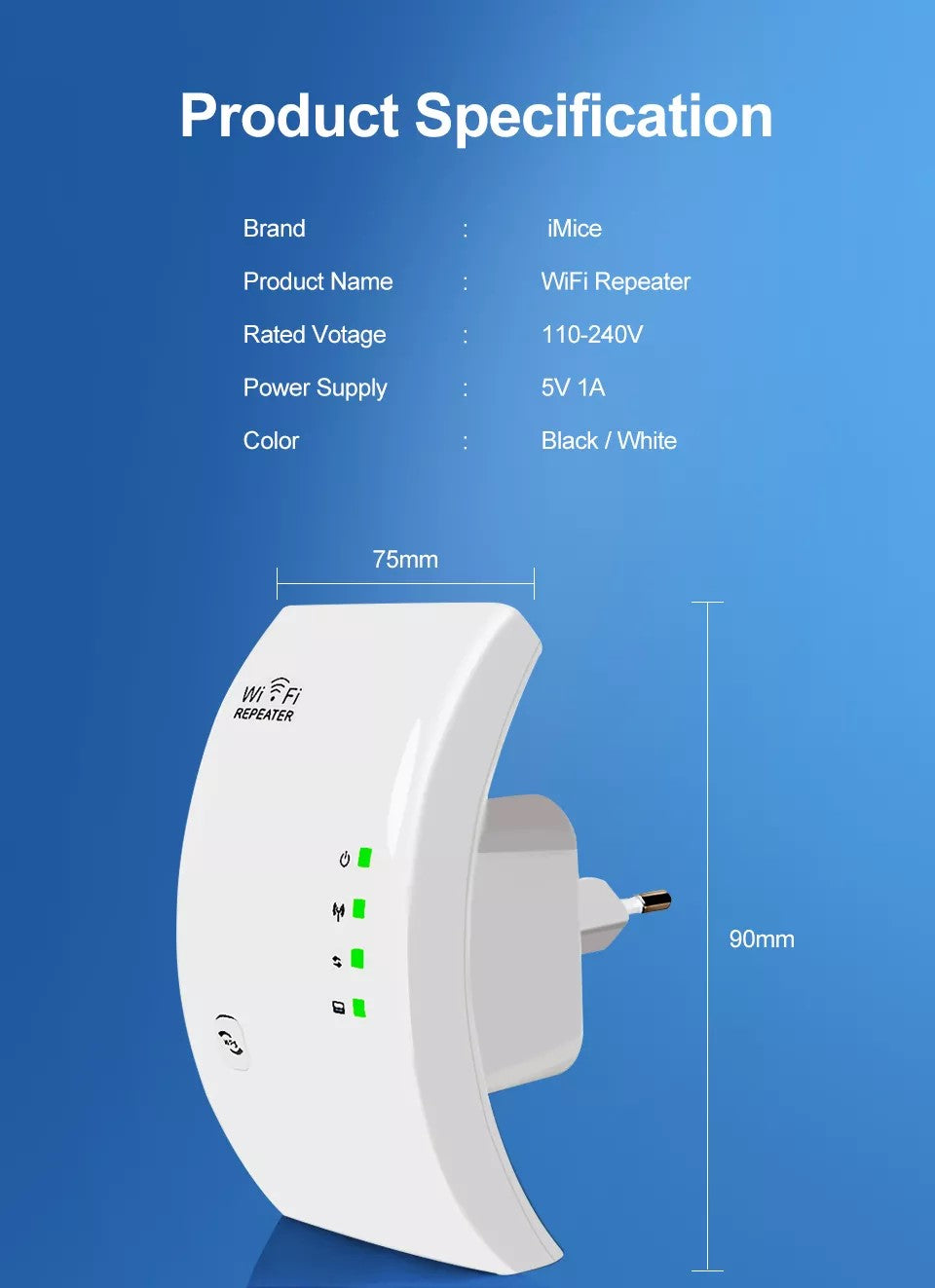 Trådløs Wifi Repeater med Wifi Signalf orstærker Range Extender Keenetic Wifi Booster Wi-fi Ultraboost Repiter Access Point - LifafaDenmark Aps
