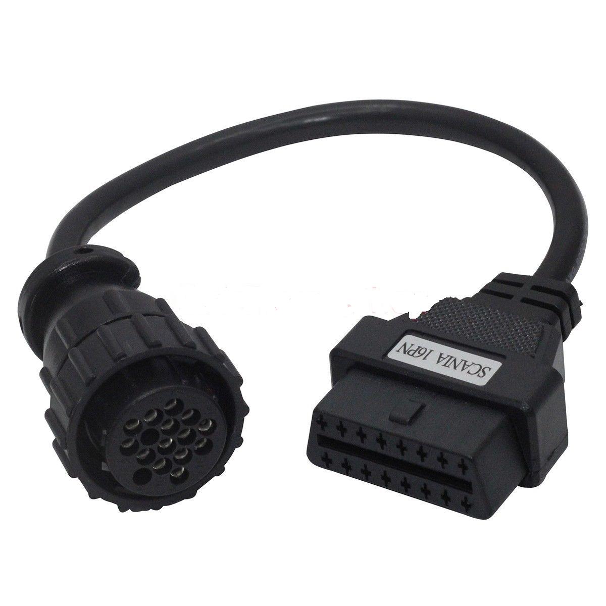 16 PIN OBDI til 16 PIN OBDII for Heavy Duty Scania Truck Diagnostisk kabel - Lifafa Denmark