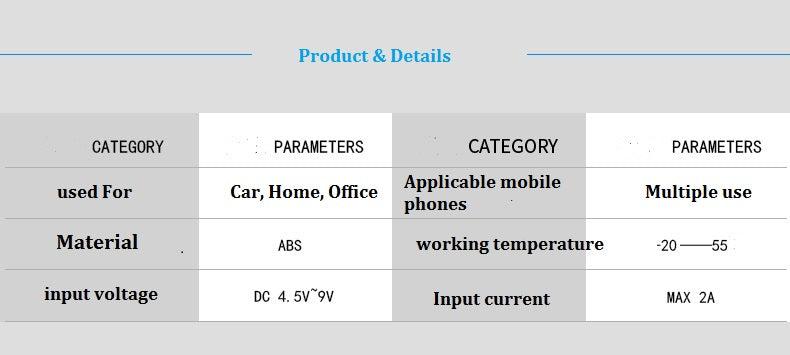 Wireless Automatic Clamping Fast Charging Car Charger Mount Holder Stand New - Lifafa Denmark