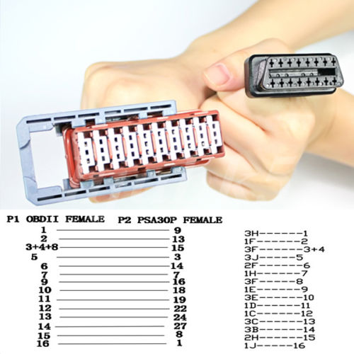 S.1279 S1279 MODULE FOR PEUGEOT CITROEN LEXIA-3 PPS2000 CABLE DIAGNOSTIC - Lifafa Denmark