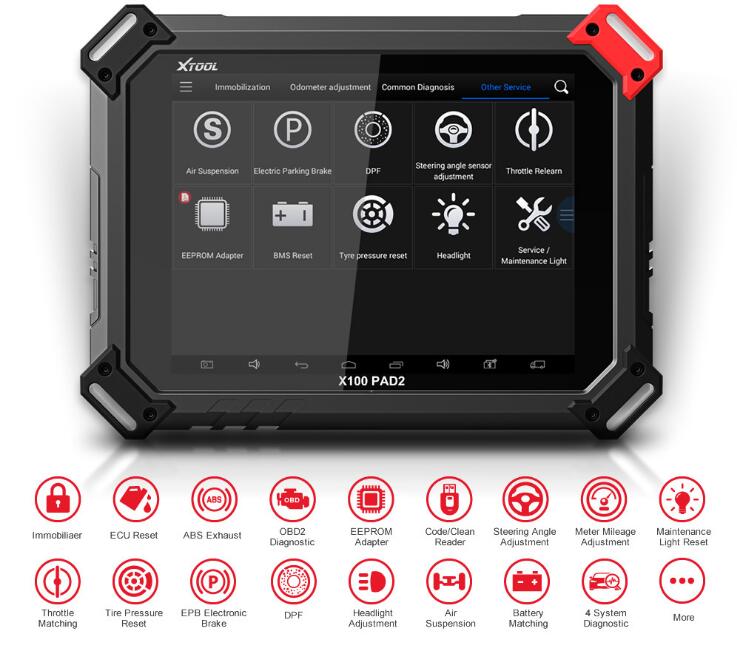 Xtool X100 PAD2 Pro Car Programmer With KC100 For 4th 5th IMMO Auto Scan Tool