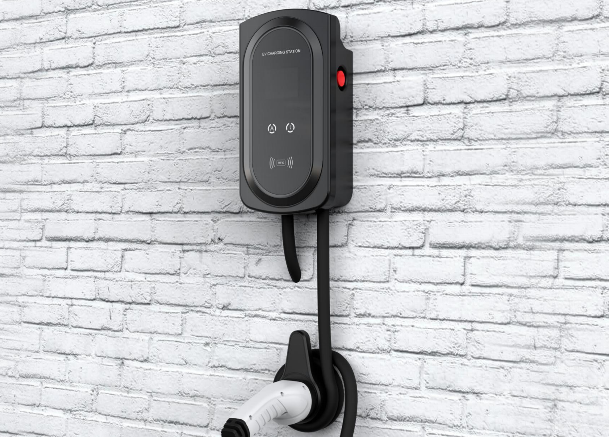 K2 EV-oplader, vægmonteret, EU-standard, version til hjemmebrug, 11KW, 16A, 3 Phase - LifafaDenmark Aps