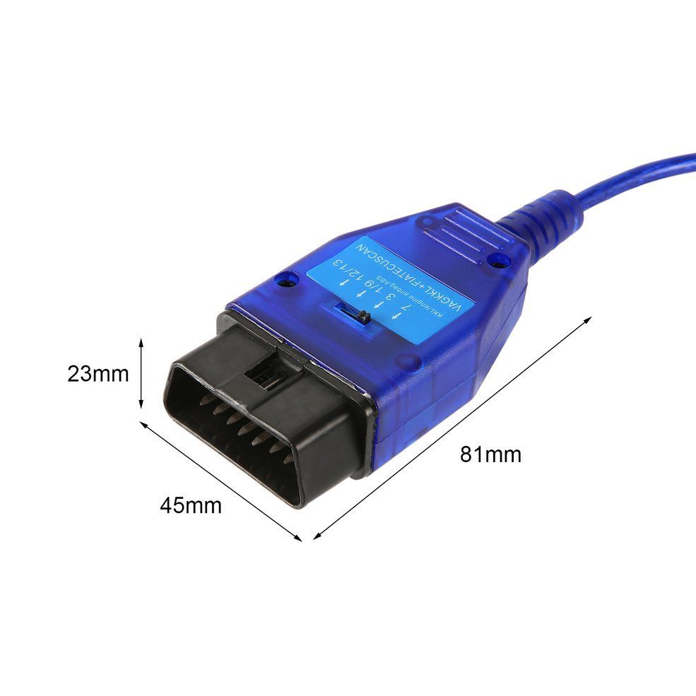 USB 409+ FIAT ECU Scan OBD OBD2 Diagnostic Cable Tool with Switch Cars - Lifafa Denmark