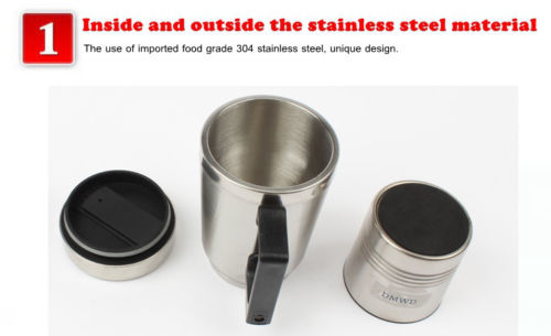 Bil Vandvarmer Flaske Bærbar Rejse Opvarmning Kedel Elektrisk Kaffe Te Krus - Lifafa Denmark