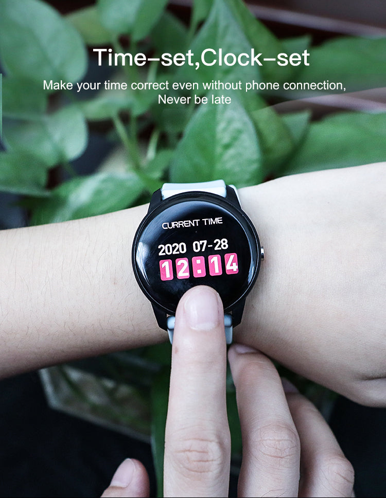 Ladies Smart Watch Kvinder Blodtrykspulsmåler Fitness tracker