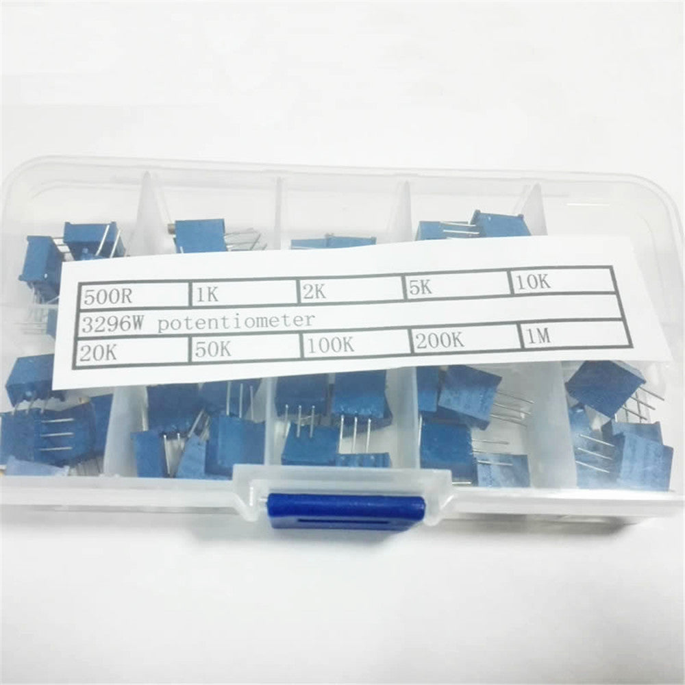 3296W Multi-turn trimmer potentiometer 3296 Variable Resistor Kits - LifafaDenmark Aps