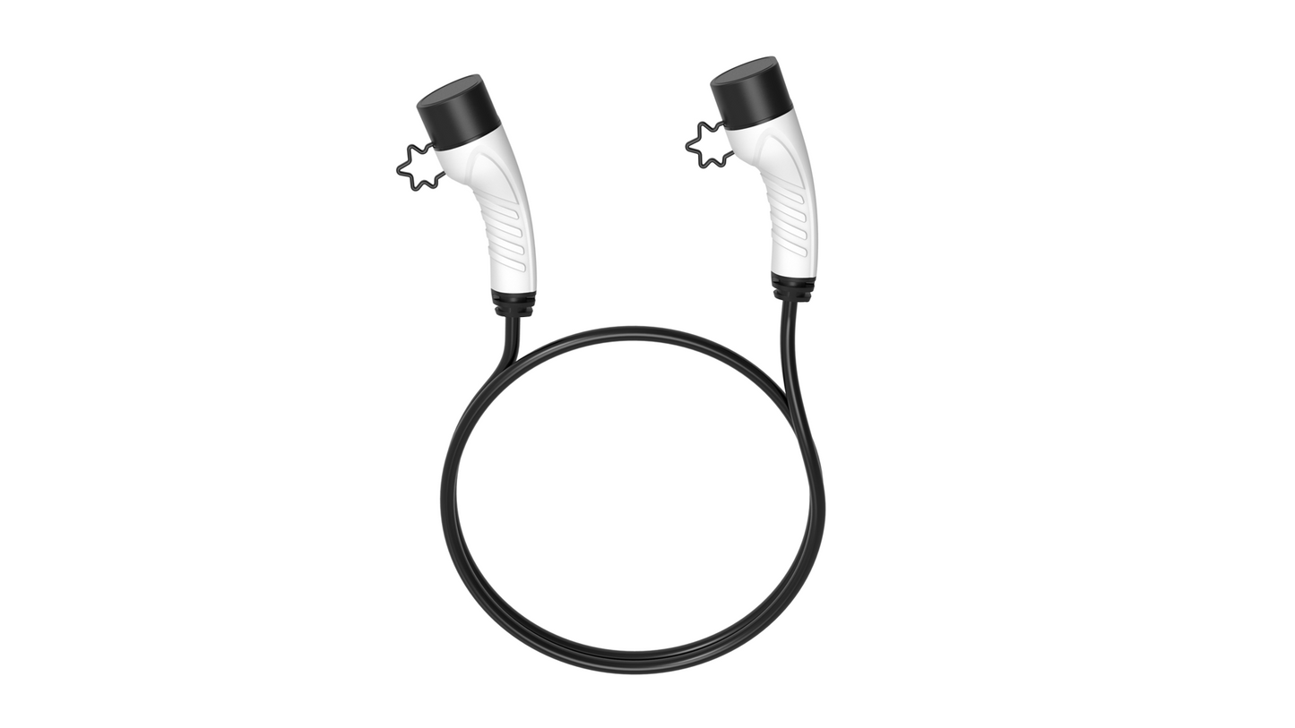 Ladepistol to hoveder 3 Phase, 16A, med 5m kabel, EU standard - LifafaDenmark Aps