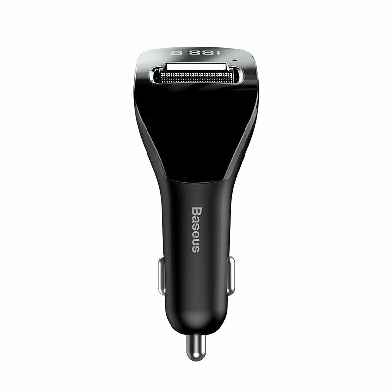 Baseus Bluetooth 5.0 Wireless Car FM Transmitter LCD MP3 Player USB Charger AUX - LifafaDenmark Aps