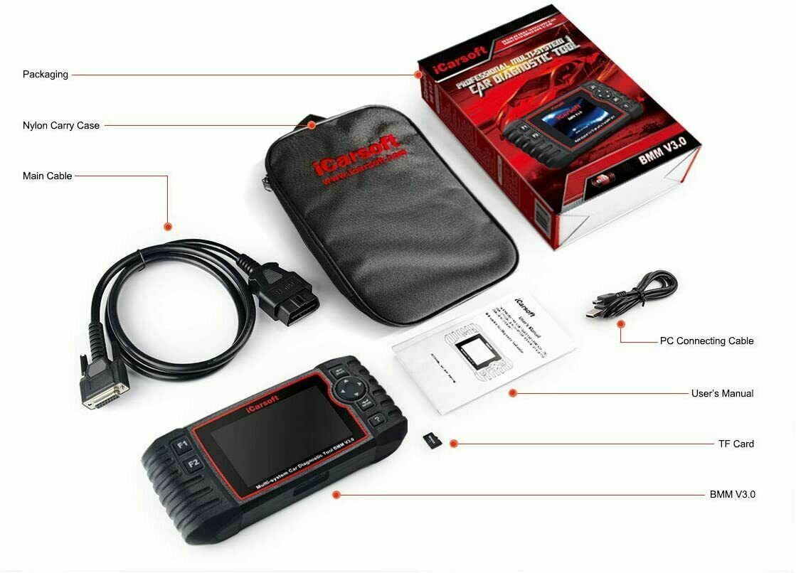 iCarsoft BMM V3.0 Car Diagnostic Tool til BMW and Mini Compatible - LifafaDenmark Aps