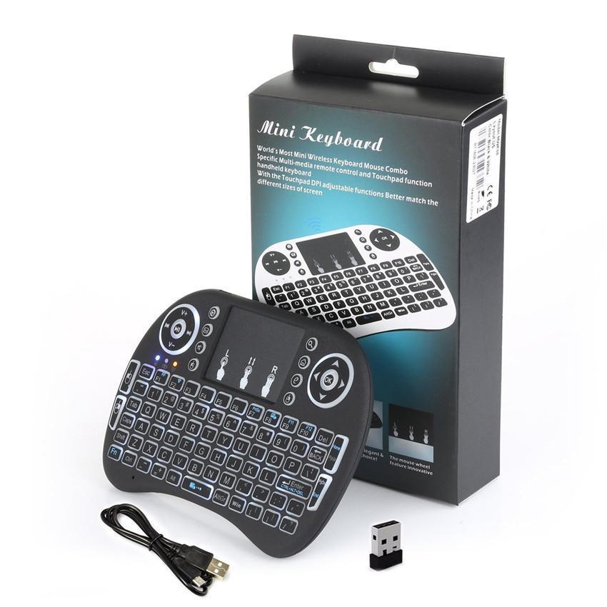 2.4G WIFI trådløs tastatur Touchpad til Android TV Box Player - Lifafa Denmark