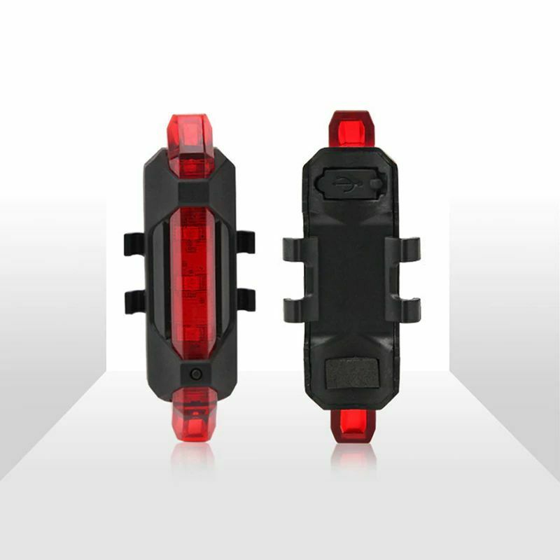 USB Genopladelig LED Cykel Forlygte For og Baglygte - LifafaDenmark Aps