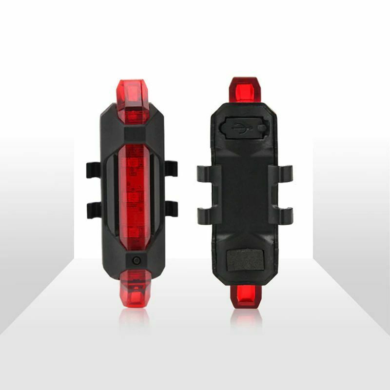 USB Genopladelig LED Cykel Forlygte For og Baglygte