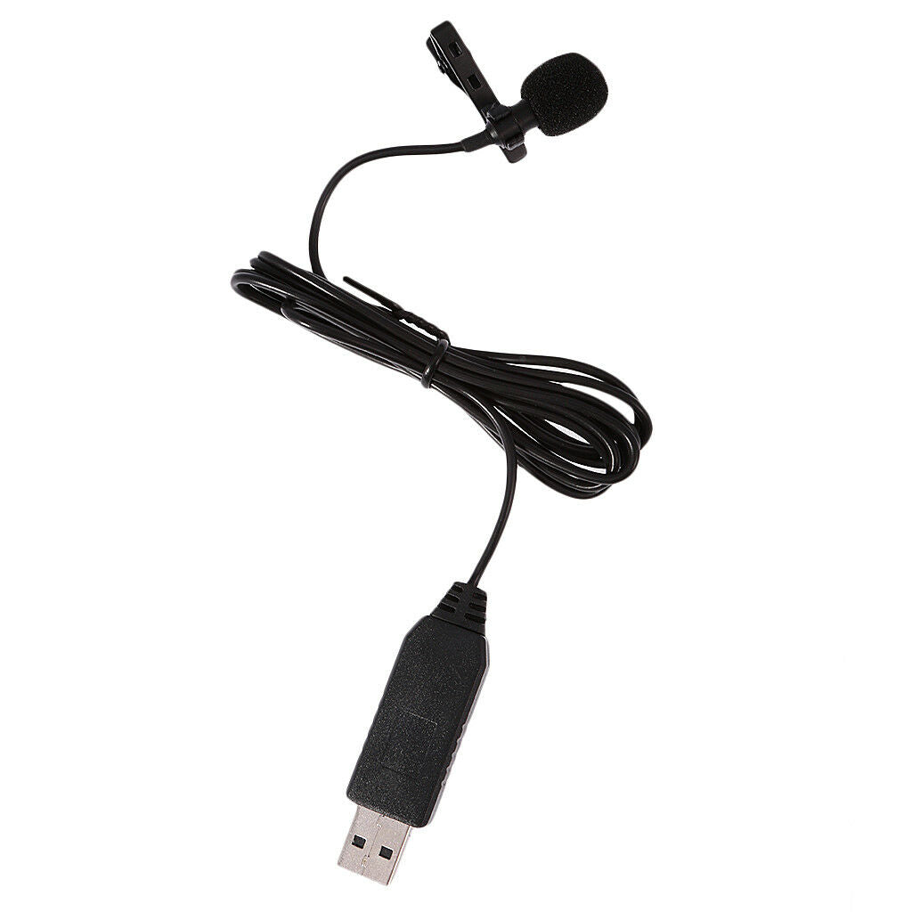 USB Lavalier Lapel Tie Clip-on Omnidirectional Kondensator Mikrofon - Lifafa Denmark
