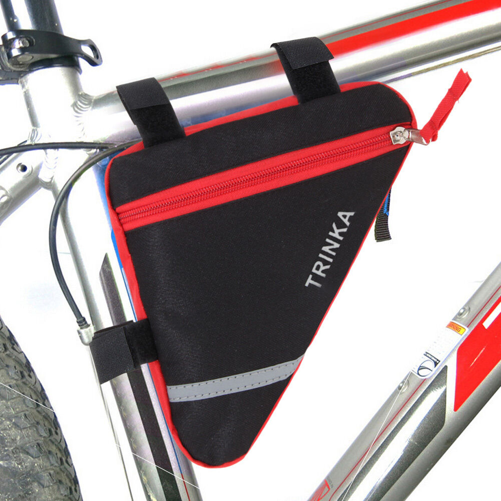 Bicycle Triangle Frame Front Bag Saddle Panniers Cycling Bike Tube Pouch Holder - Lifafa Denmark