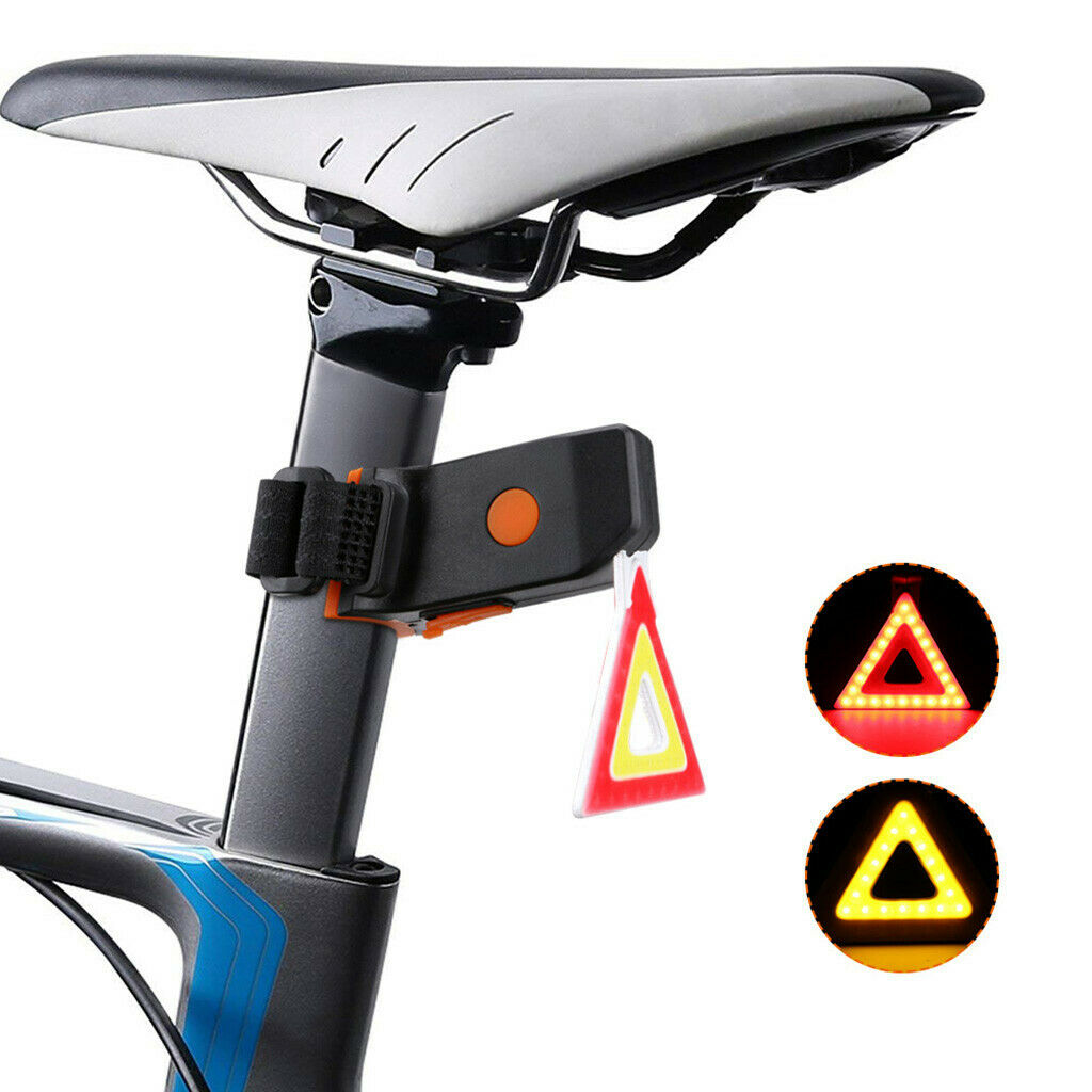 USB genopladelig cykel baglygte LED Cykel Advarselssikkerhed Smart lampe