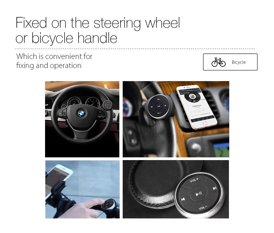 Bil Bluetooth Media Button Series Fjernbetjening Smartphone - Lifafa Denmark