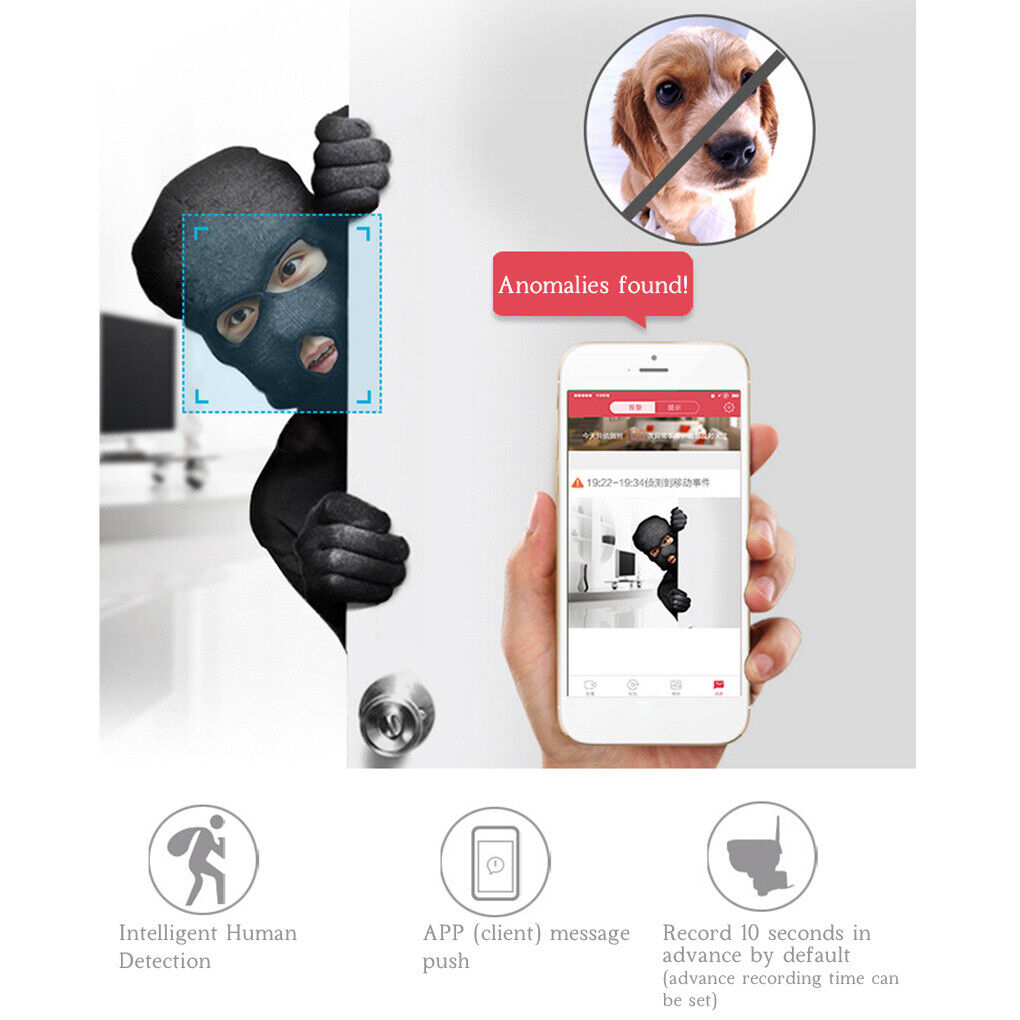 HD1080P Wifi-kamera Wall Street Lamp Trådløst udendørs kamera vidvinkel - LifafaDenmark Aps