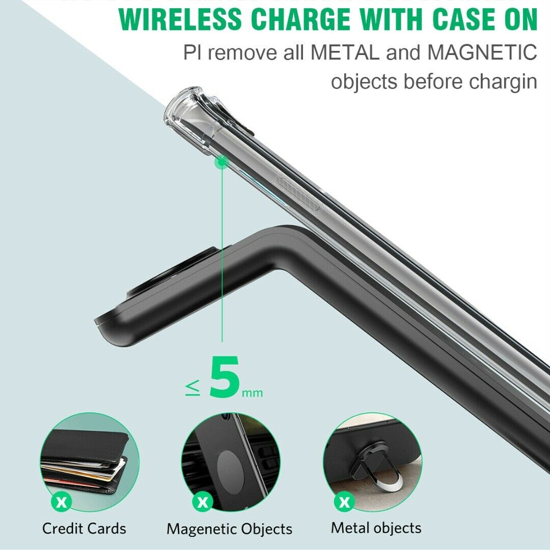 3 In 1 Fast Wireless Charging Charger For Iphone 12 Pro XR 8 SE2 Watch Stand