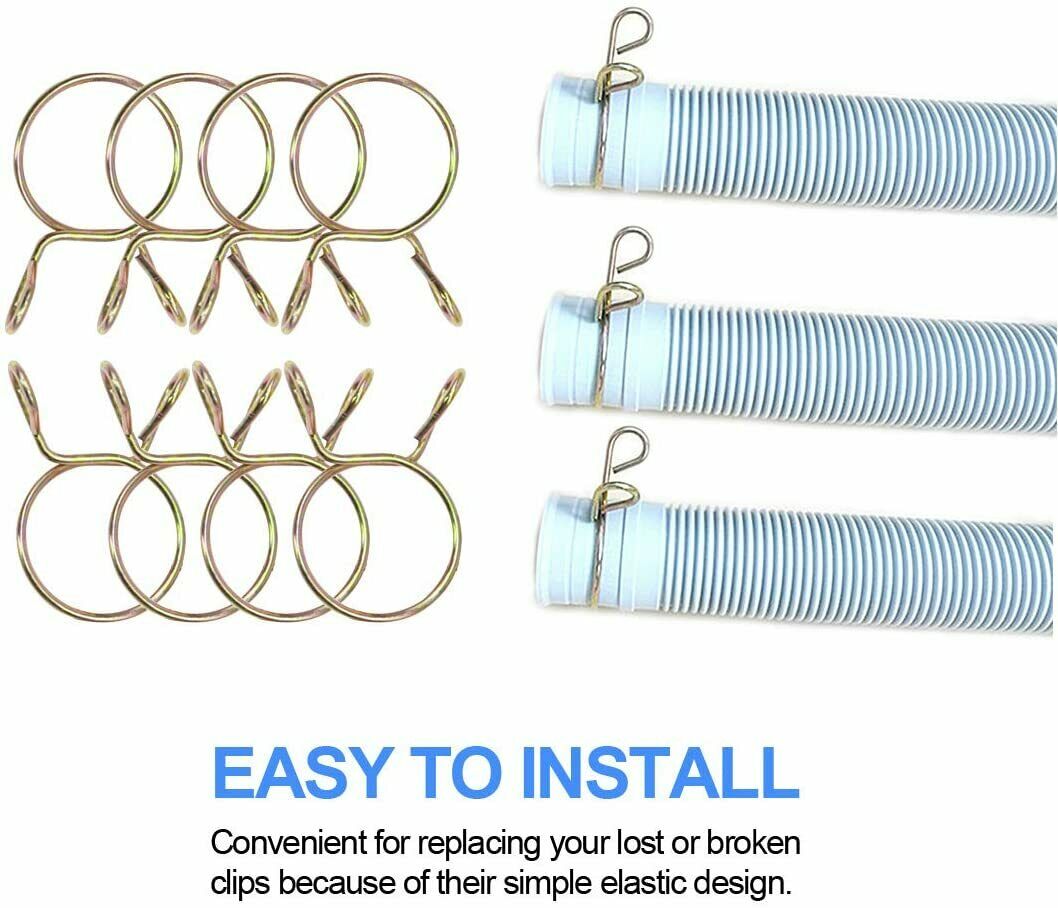 250 stk. 5 mm-14 mm fjederclips Brændstof olieslangelinje Luftrørsklemmer Sortimentssæt - LifafaDenmark Aps