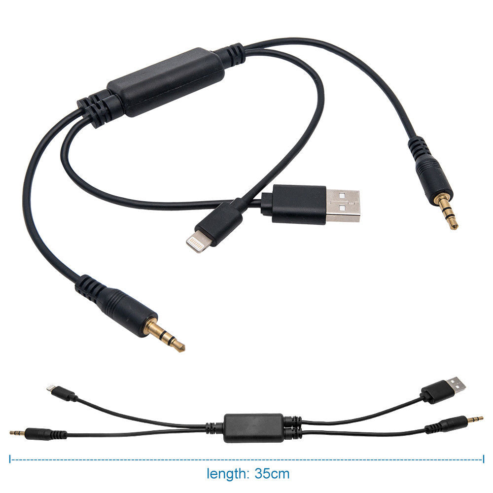 Lightning Y Cable BMW MINI USB AUX-In Interface Audio Adapter iPhone 6 6s Plus - Lifafa Denmark