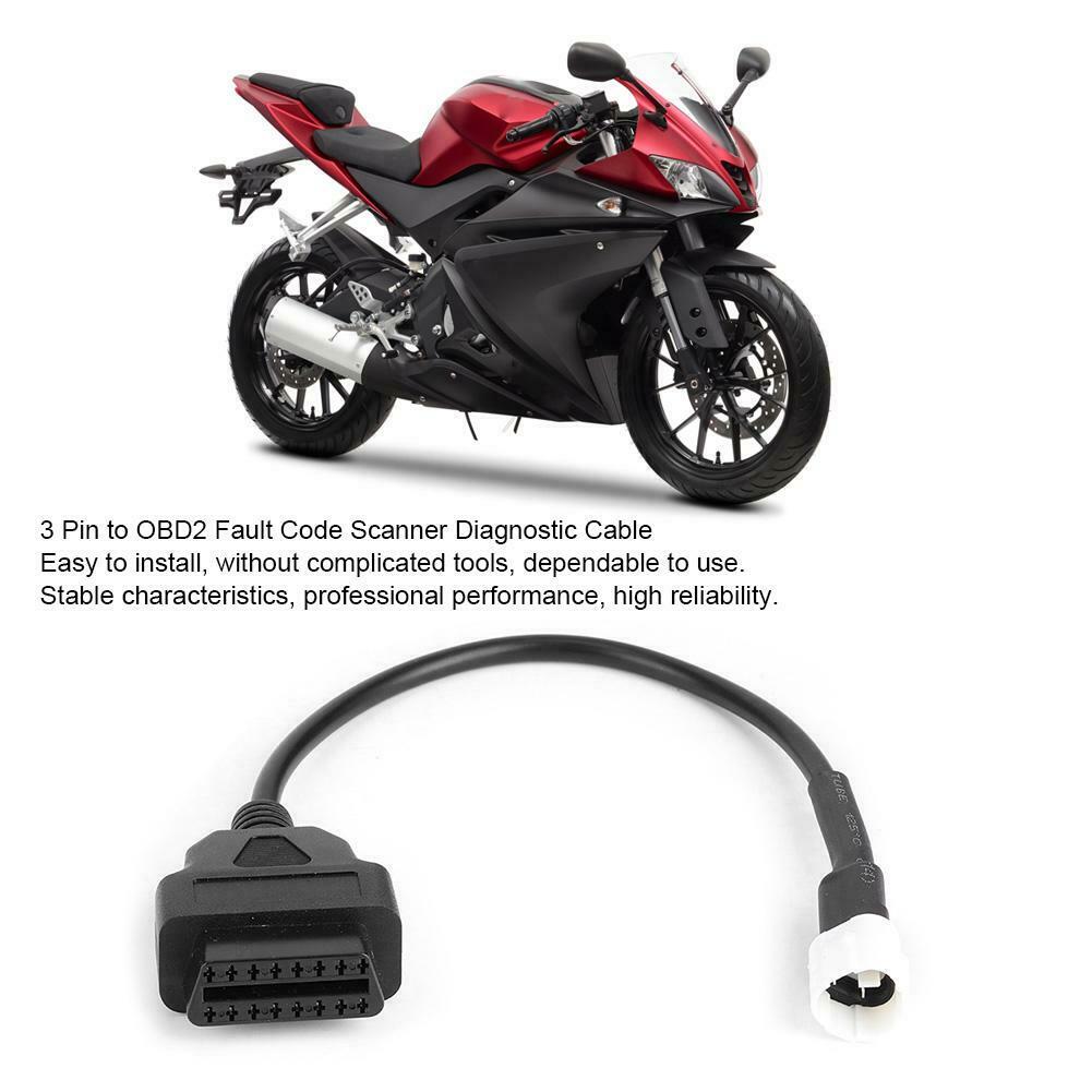 3 pin til OBD2 fejlscanner Motorcykeldiagnostik kabel til Yamaha X-MAX MT-125 - LifafaDenmark Aps