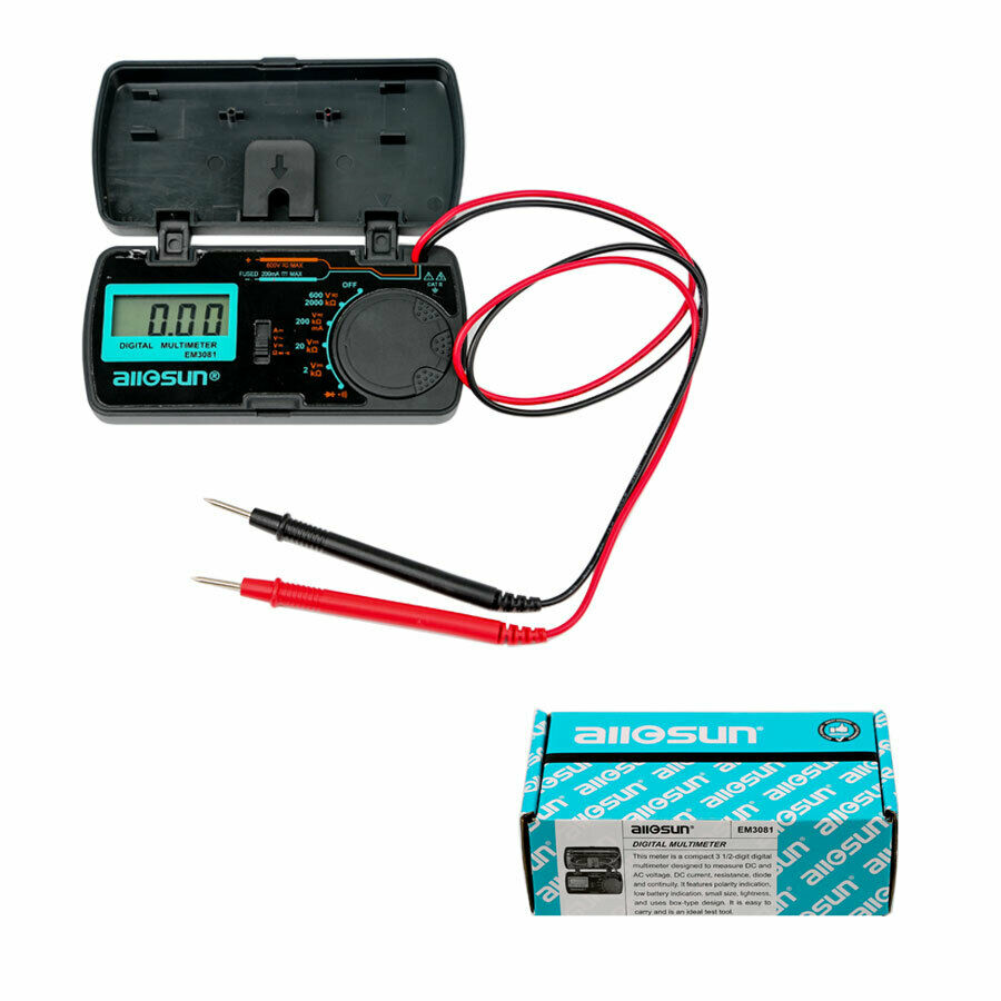 All-Sun Em3081 Digital Multimeter for Measuring DC and AC Voltage Auto Tester - LifafaDenmark Aps